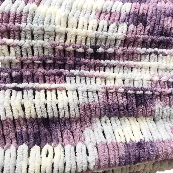 Handmade Ombre Knit Blanket Throw - Picture 14 of 16